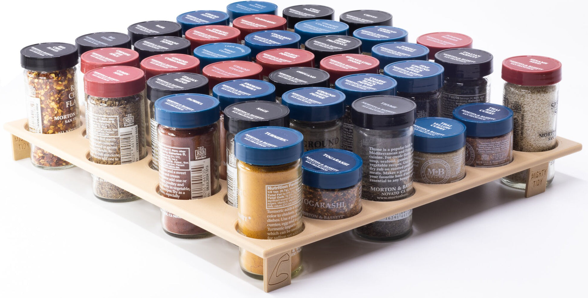Spice Drawer Organizer for Vertical/Standing Jars – Mighty Tidy