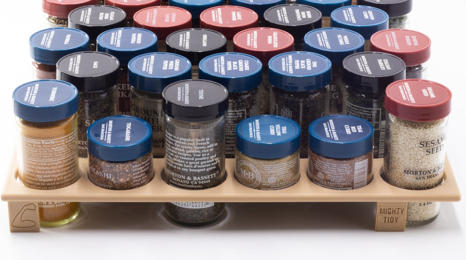 Custom Spice Jar Drawer Organizer (Vertical/Standing Jars